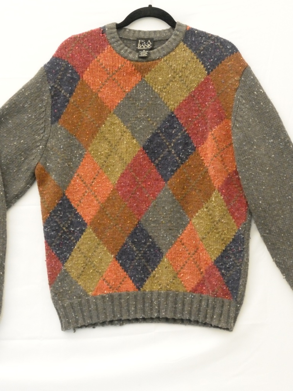 Jos. A Banks Argyle Lambs Wool Sweater